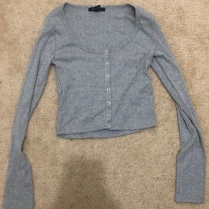 Cropped Long Sleeve Top